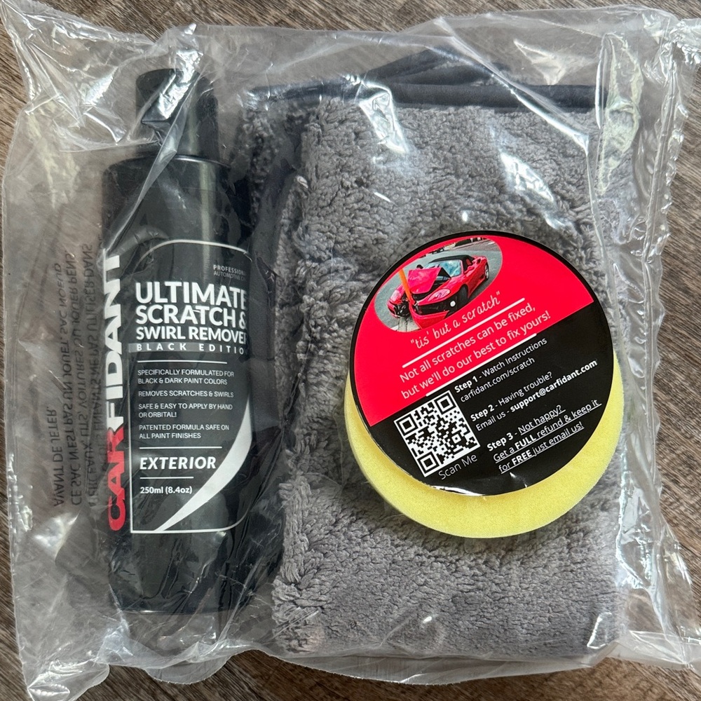 NIB Carfident Ultimate Scratch and Swirl Remover Kit
